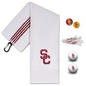 USC Trojans Golf Set Towel Tees Ball Markers